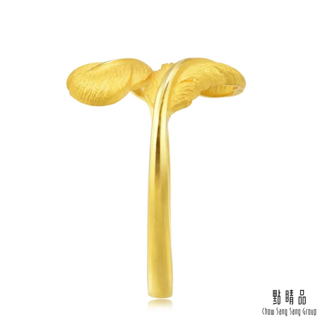 【點睛品】羽毛 黃金戒指_計價黃金(港圍15)