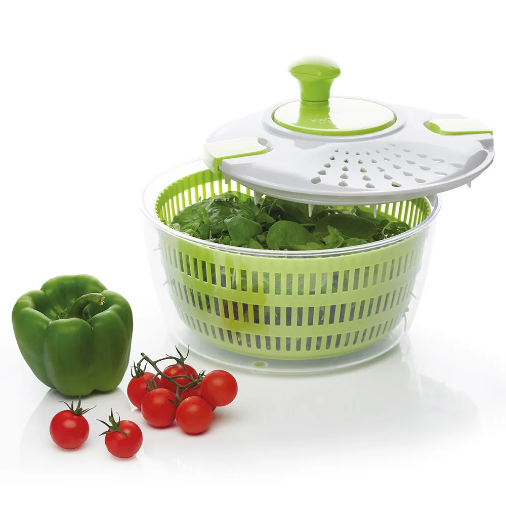 【KitchenCraft】英國 扣式蔬菜脫水器 25cm / 蔬菜香草脫水器 瀝水籃瀝水盆