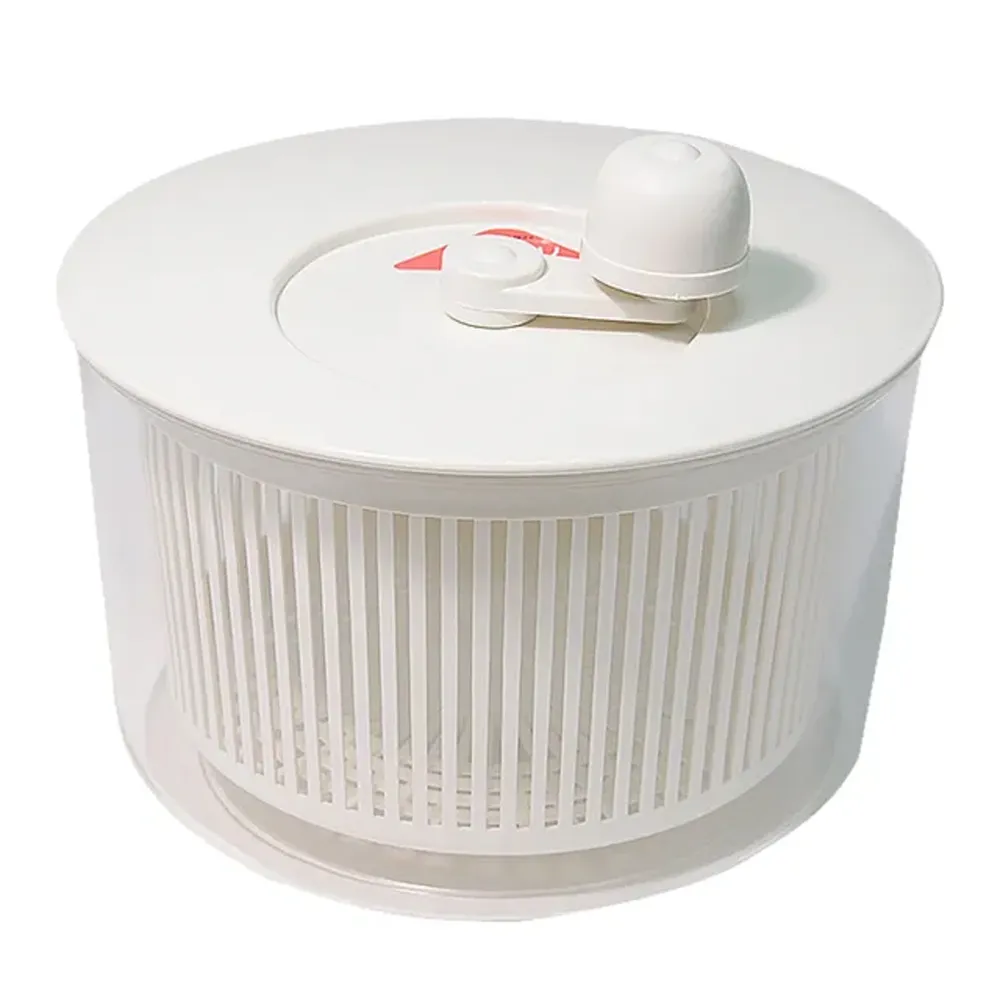 【寶盒百貨】6 L 日本製 H-581 蔬菜瀝水器 脫水器(廚房手動濾水籃 洗米器 洗菜機)