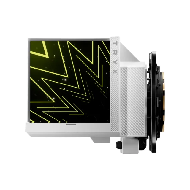 【TRYX】STAGE 360 ARGB 立體L型舞台螢幕水冷 黑/白(六年保/TDP280/Asetek/3D)