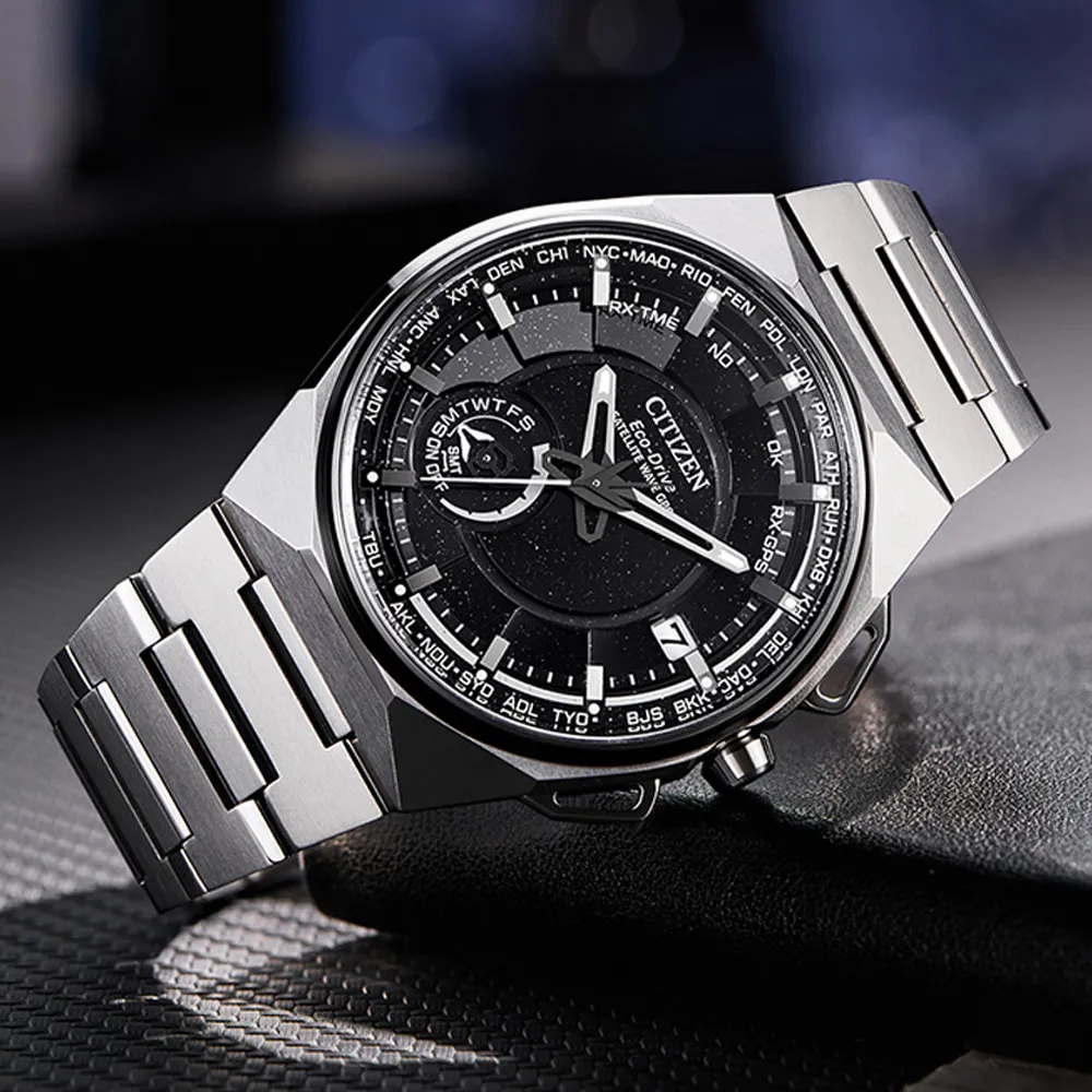 【CITIZEN 星辰】GENTS Satellite Wave X 限量 GPS鈦金屬光動能腕錶 七夕 情人節 送禮(CC3097-52E)