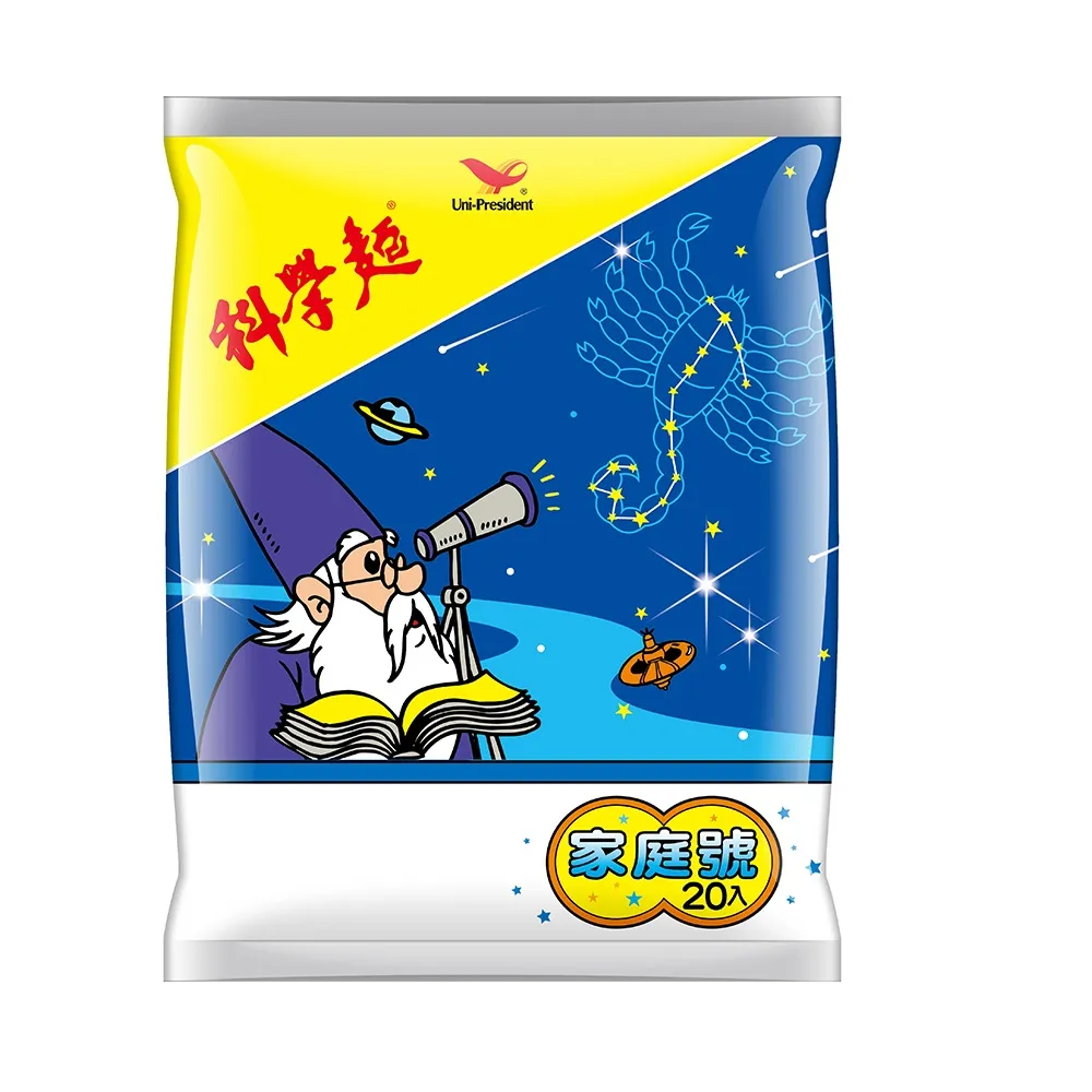 【科學麵】科學麵原味15gx20入Mini包x10袋/箱(中元)