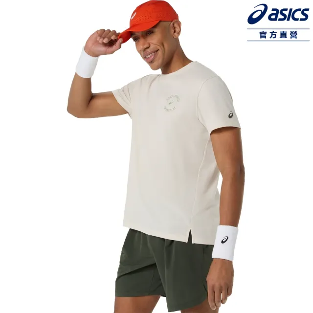 【asics 亞瑟士】短袖上衣 男款 海外版 網球上衣 2041A351-250