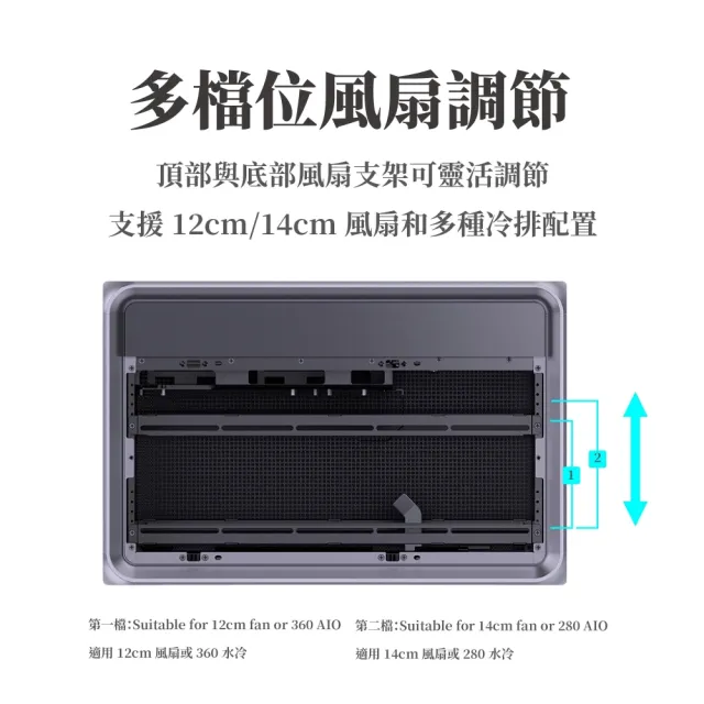 【JONSBO 喬思伯】BO400CG V2 鋁合金一體式曲面無接縫ATX機殼 (Jonsplus出品/背插/理線擋板/長顯卡)