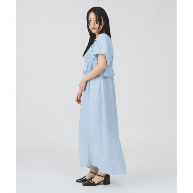 【BEAMS】官方旗艦館 Ray BEAMS / 女裝 褶邊 泡芙袖 洋裝