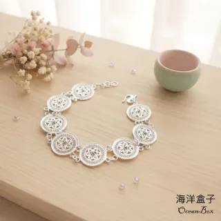【海洋盒子】歲月靜好.平安銅鼓S990純銀手鍊.附贈禮盒