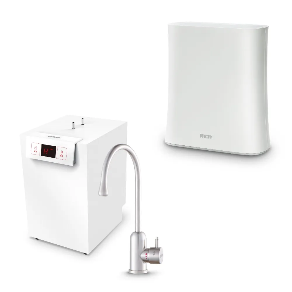 【賀眾牌】UW-2262HW-1+UR-5912JW-8廚下型淨水方案(全濾芯NSF認證/廚下加熱/無桶RO/原廠)