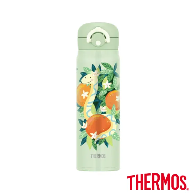 【THERMOS 膳魔師】不鏽鋼輕巧變彈蓋真空保溫瓶500ml(JNR-502SN-MG)
