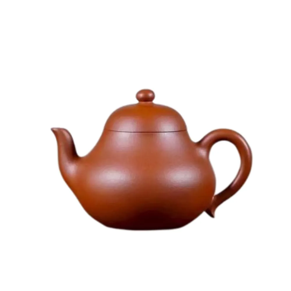 【唐泉茗茶】朱泥高梨壺(宜興紫砂壺 朱泥)