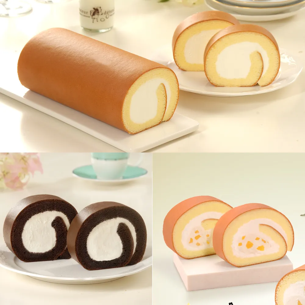 【亞尼克果子工房】人氣口味生乳捲3條組(原味/特黑/香草布丁 限定週末到/禮盒/伴手禮/送禮)