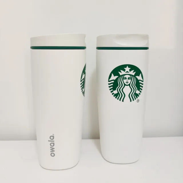 【STARBUCKS 星巴克】Owala 星巴克聯名款 SmoothSip 咖啡杯 不鏽鋼 保冰保溫杯 運動水壺 20oz 590 ml