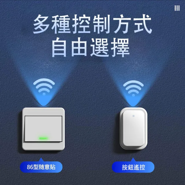 【MUAN】無線遙控燈開關 免佈線燈控器 遠端控制開關 免打孔安裝 附遙控器 懶人開關