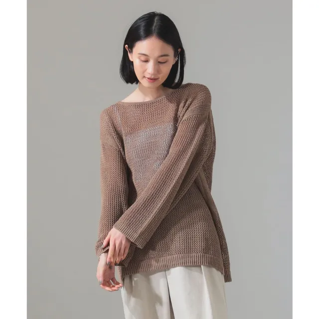 【BEAMS】官方旗艦館 Demi-Luxe BEAMS / 女裝 棉麻 長袖 上衣