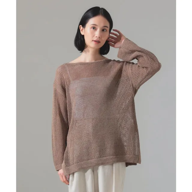 【BEAMS】官方旗艦館 Demi-Luxe BEAMS / 女裝 棉麻 長袖 上衣