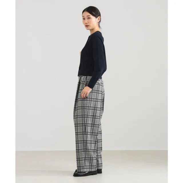 【BEAMS】官方旗艦館 Demi-Luxe BEAMS / 女裝 混紡 圓領 開襟衫