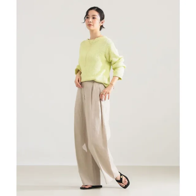 【BEAMS】官方旗艦館 Demi-Luxe BEAMS / 女裝 棉質 低針距 長袖 上衣
