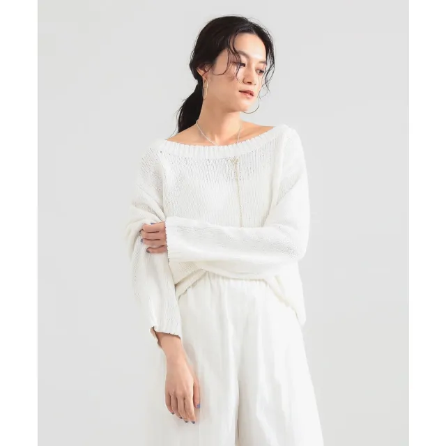 【BEAMS】官方旗艦館 Demi-Luxe BEAMS / 女裝 棉質 低針距 長袖 上衣