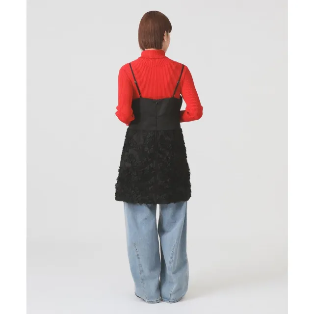 【BEAMS】官方旗艦館 Ray BEAMS / 女裝 織帶 刺繡 吊帶 洋裝