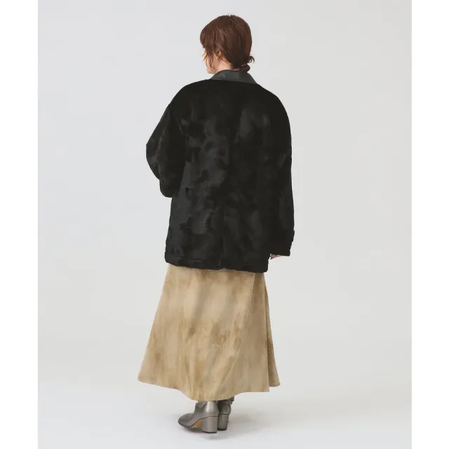 【BEAMS】RBS / 女裝 人造毛皮 翻領 大衣