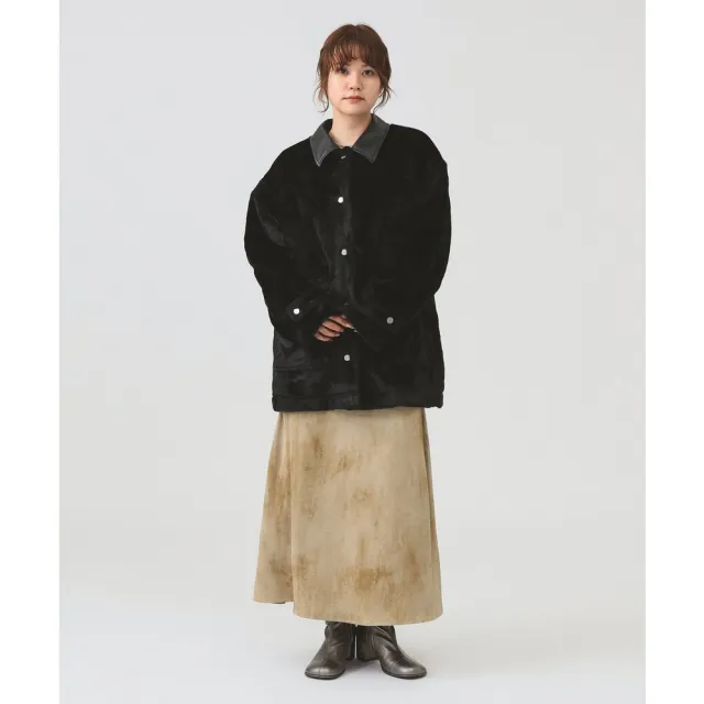 【BEAMS】RBS / 女裝 人造毛皮 翻領 大衣