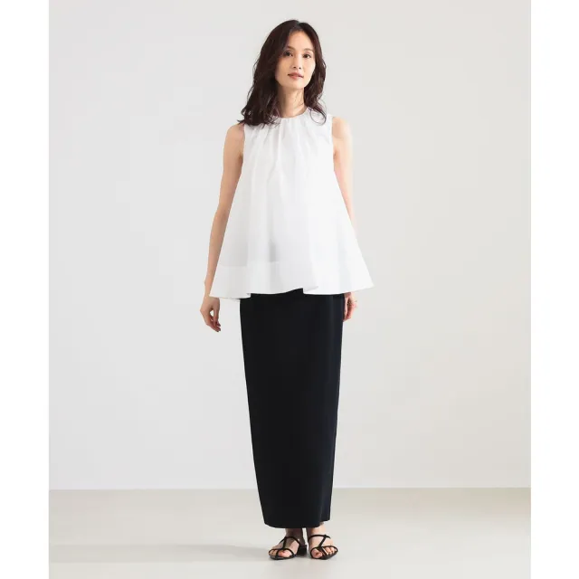 【BEAMS】官方旗艦館 Demi-Luxe BEAMS / 女裝 寬版 褶邊 抓皺 上衣