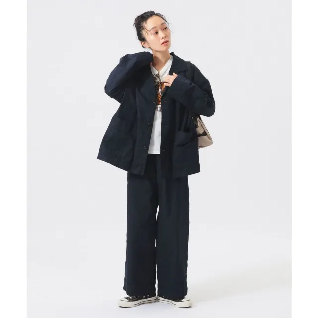 【BEAMS】官方旗艦館 BEAMS BOY / 女裝 皺感加工 長褲