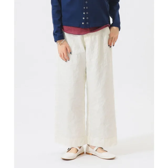 【BEAMS】官方旗艦館 BEAMS BOY / 女裝 皺感加工 長褲