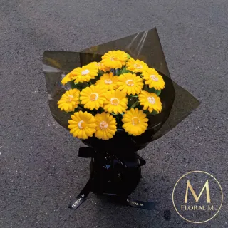 【Floral M】最好的祝福陽光非洲菊小型香水花束(情人節花束/告白禮物/求婚花束/香水花束/生日花束)