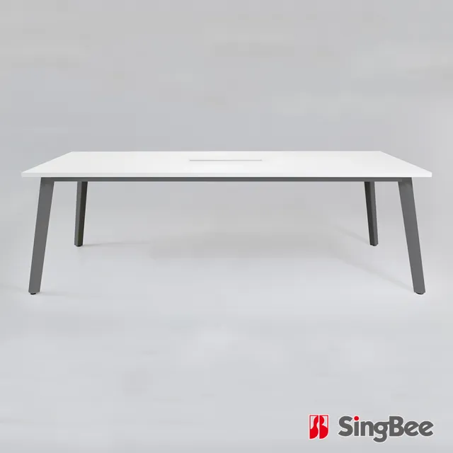 【SingBee 欣美】EIC-1890 會議桌 180x90x74cm(有含孔洞/附線槽盒/餐桌/工作桌/長桌/會議桌)