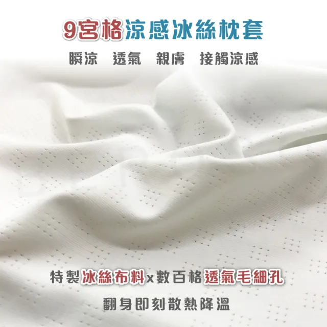 【Beroso 倍麗森】涼感冰絲透氣深眠護頸記憶枕頭(記憶枕 機能枕 支撐頸部 涼感枕 送禮 雙11)