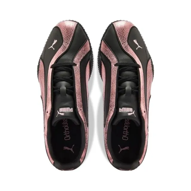 【PUMA】W Bella V2 Sleek 酷黑爆裂粉 復古 黑粉 薄底 德訓鞋 休閒鞋 女鞋 409576-01
