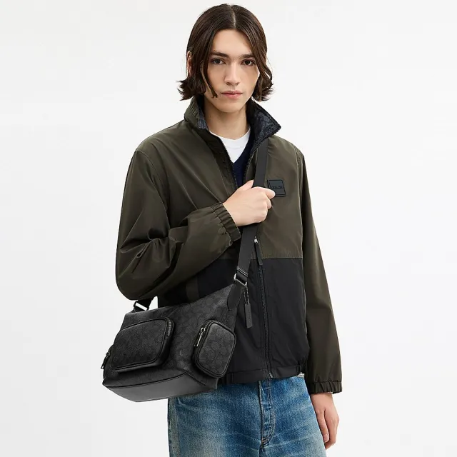 【COACH】蔻馳官方直營 FINN 口袋細節斜背手袋 斜背包 側背包 斜挎包-2色任選(CCG15/CCG18)