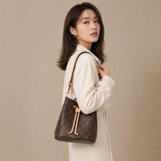 【Louis Vuitton 路易威登】Neonoe BB Monogram 老花帆布手提斜背小水桶包(M46581)