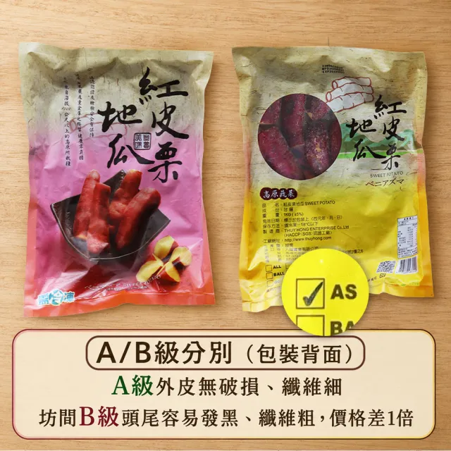 【優鮮配】特A級-紫皮栗香地瓜1kgX10包/冷凍退冰即可帶皮食用
