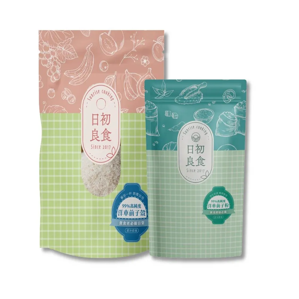 【日初良食】洋車前子殼／洋車前子粉 200g/包 任選5入組(新舊包裝隨機出貨)