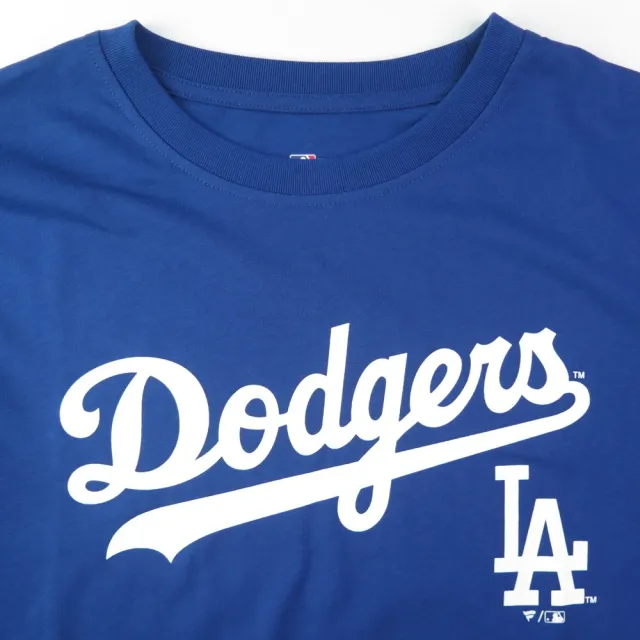 【FANATICS】MLB短袖上衣 洛杉磯道奇隊 LOGO T恤 (MLBTS520201BLU藍)