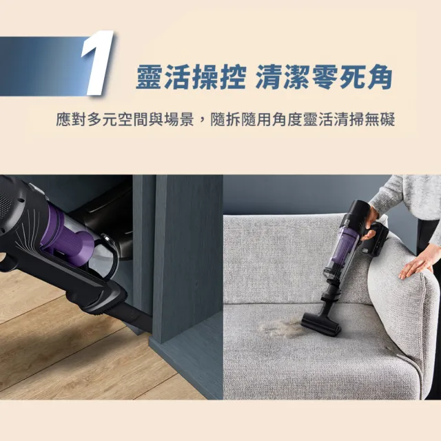 【Tefal 特福】X-pert 7.60無線輕量吸塵器 TY6A35HT限時送美型隨行果汁機(不挑色/限時/限量)