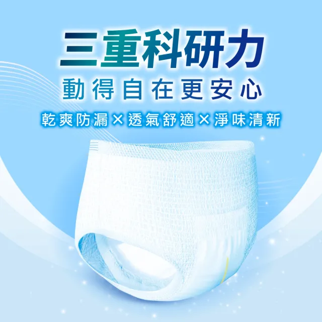 moPro會員限定【Dr.P ProX 科研】復健透氣活力褲M/L-XL(6包/箱購 成人褲型紙尿褲/復健褲)