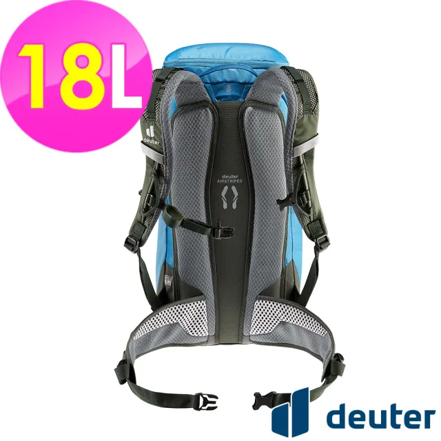 【deuter】TRAIL輕量拔熱透氣背包18L(3440124藍/日用休閒/運動/旅遊/戶外健行/單車旅行)