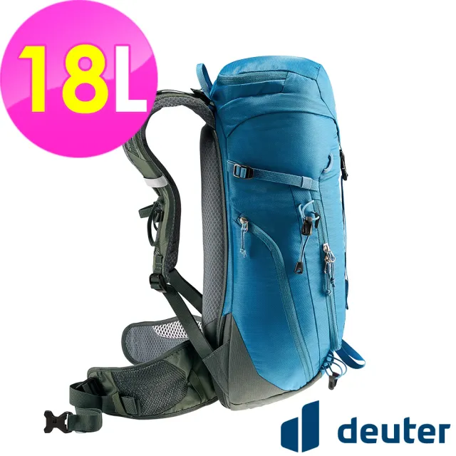 【deuter】TRAIL輕量拔熱透氣背包18L(3440124藍/日用休閒/運動/旅遊/戶外健行/單車旅行)