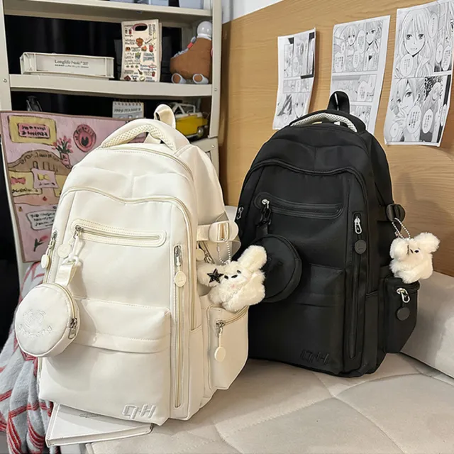 【Starshop】雙11 韓系簡約後背包 減壓護脊雙肩包 輕量學生書包 筆電包 通勤包 差旅包 電腦包 旅行背包