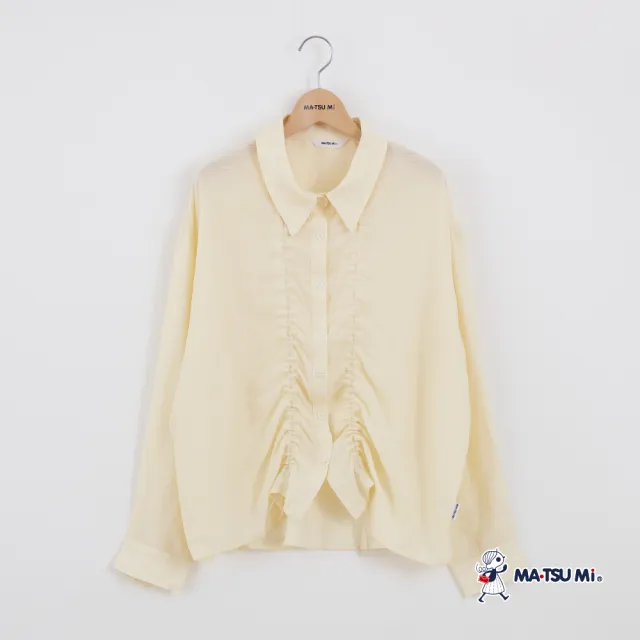 【MATSUMi】休閒風趣味貝果瑪娃刺繡印花上衣