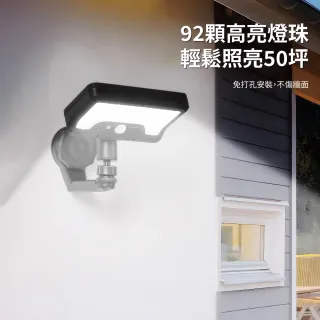【CARSLAVE】磁吸太陽能感應壁燈 戶外燈 太陽能燈 庭院照明燈 人體感應 天黑自動亮 免施工 免鑽孔 不傷牆壁