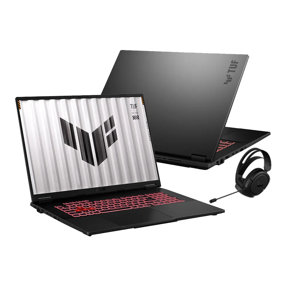 【ASUS 華碩】TUF耳機組★18吋GeForce RTX 5050 R7-260電競筆電(FA808UH-0021A260H/R7-260/16G/512G/W11)