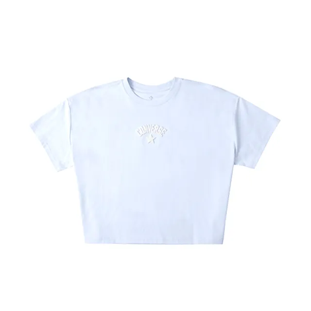 【CONVERSE】Tee 短袖 女款 淺藍色 Logo T恤 運動 休閒 WCK109-K1H