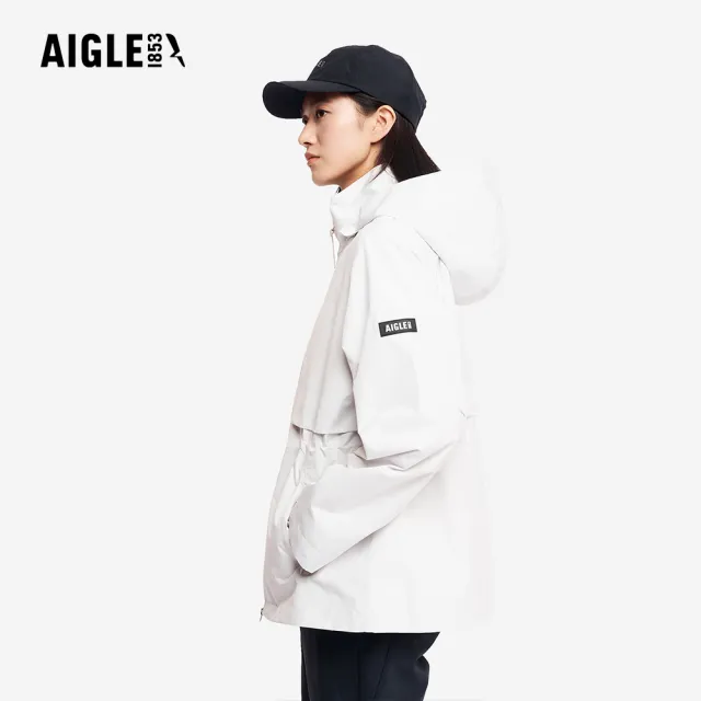 【AIGLE】女 GORE-TEX 防水透氣外套|AG-5A204A131 米白(女外套 防水透氣外套 防風外套 Goretex)