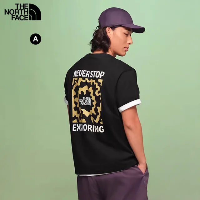 【The North Face】線上獨家款|北面男女款 FLASHDRY速乾透氣LOGO短T (多款任選)