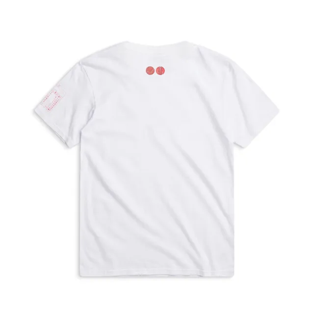 【EDWIN】男裝 金蘭食品 金蘭LOGO短袖T恤(白色)