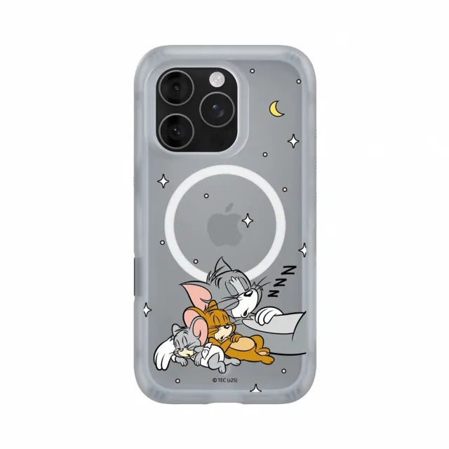 【RHINOSHIELD 犀牛盾】iPhone 15系列 AirX MagSafe兼容氣墊磁吸防摔手機殼/睡覺好夥伴(湯姆貓與傑利鼠)