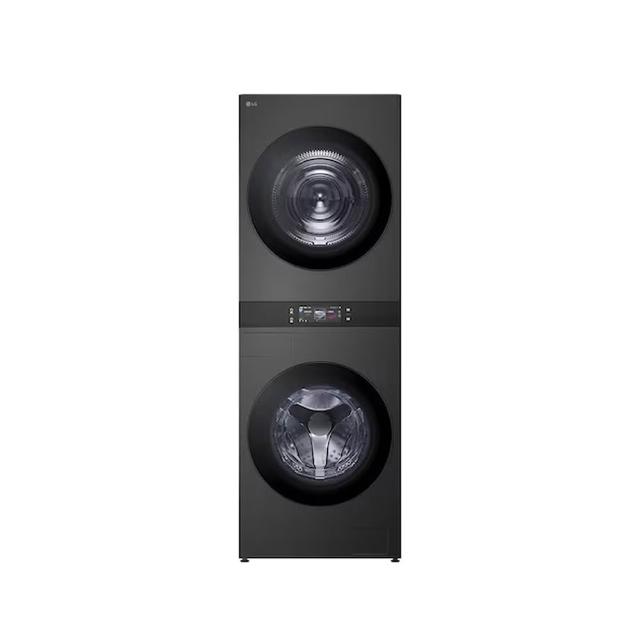 【LG 樂金】家電快配18公斤+18公斤◆ WashTower AI 智控洗乾衣機◆黑色(WD-S1818PB)